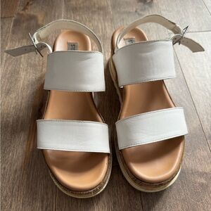 Steve Madden White Sandals
